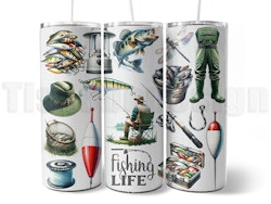 Tumbler Fishing Life – 20 oz (ca 600 ml)