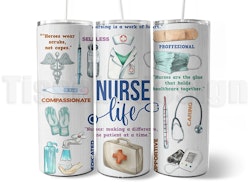 Tumbler Nurse Life – 20 oz (ca 600 ml)
