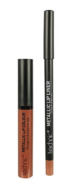 Technic Lip Kit Metallic Lipgloss & Lip Pencil - Fire Cracker