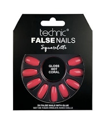 Technic False Nails Gloss Hot Coral