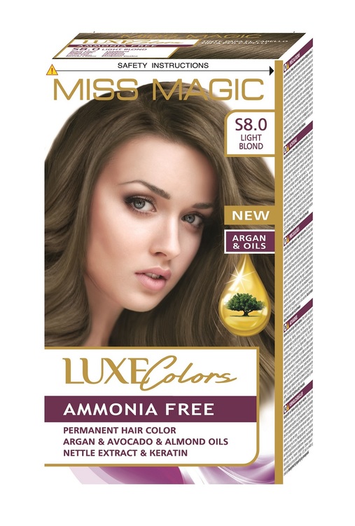 MISS MAGIC LUXE COLORS AMMONIA FREE S8.0 LIGHT BLOND
