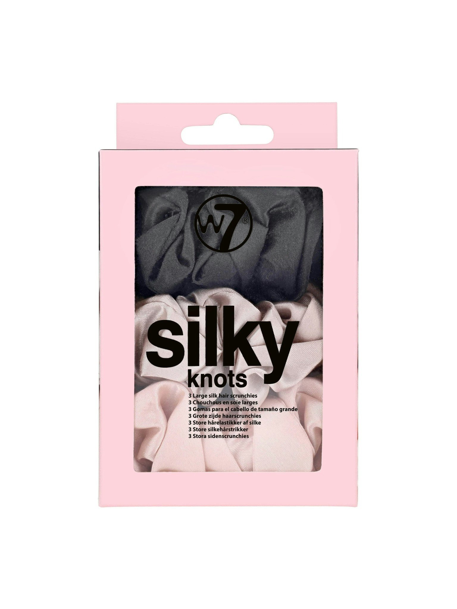 W7 Silky Knots Hair Scrunchies 3 Pack - Original