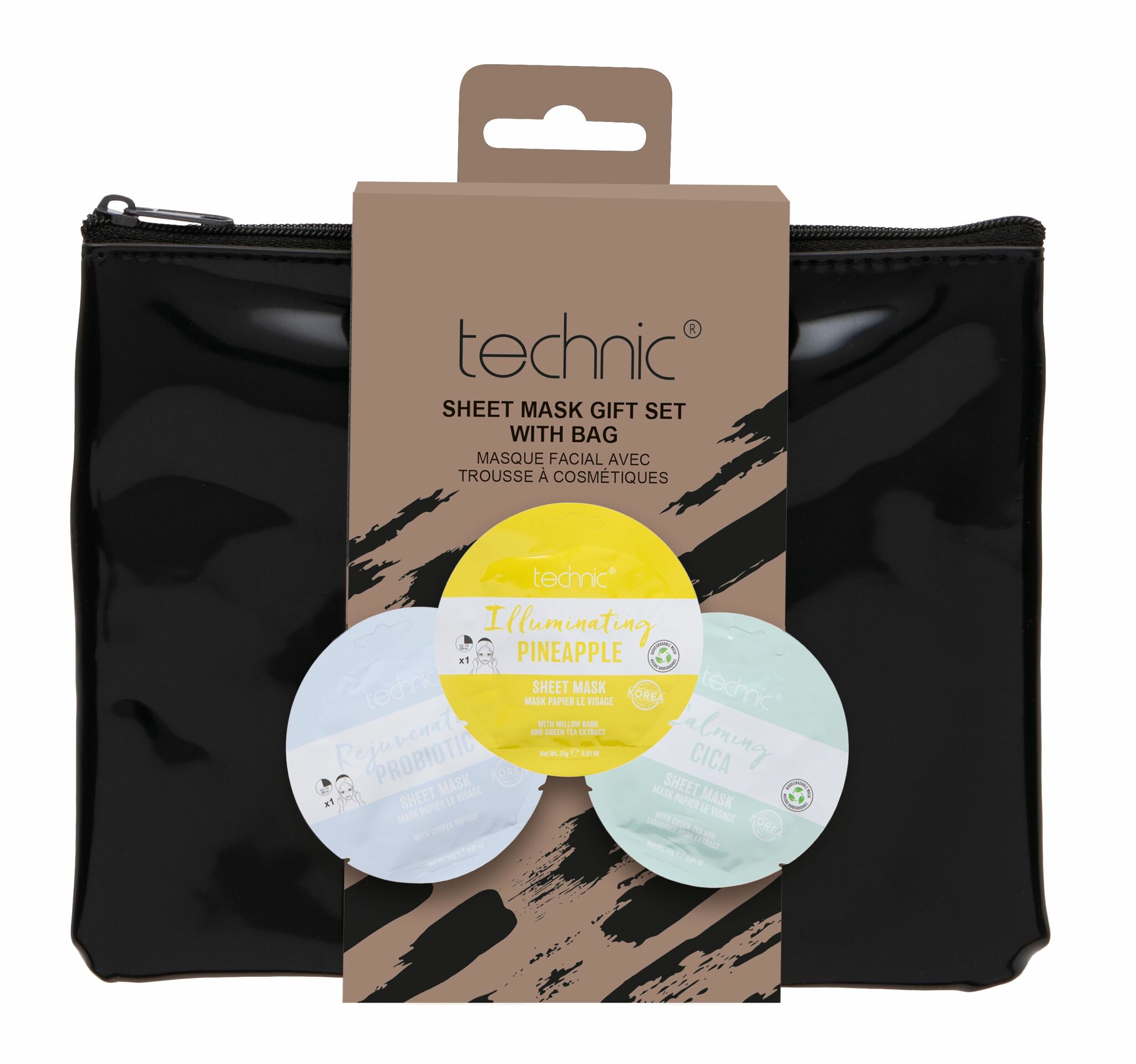 TECHNIC - Sheet Mask & Bag Set