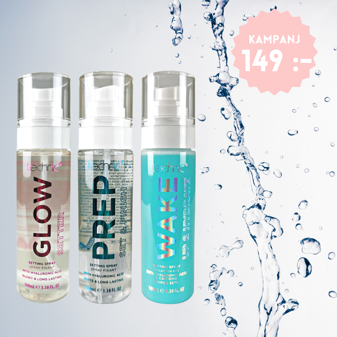 Wake, Prep & Glow - Settingspray x3