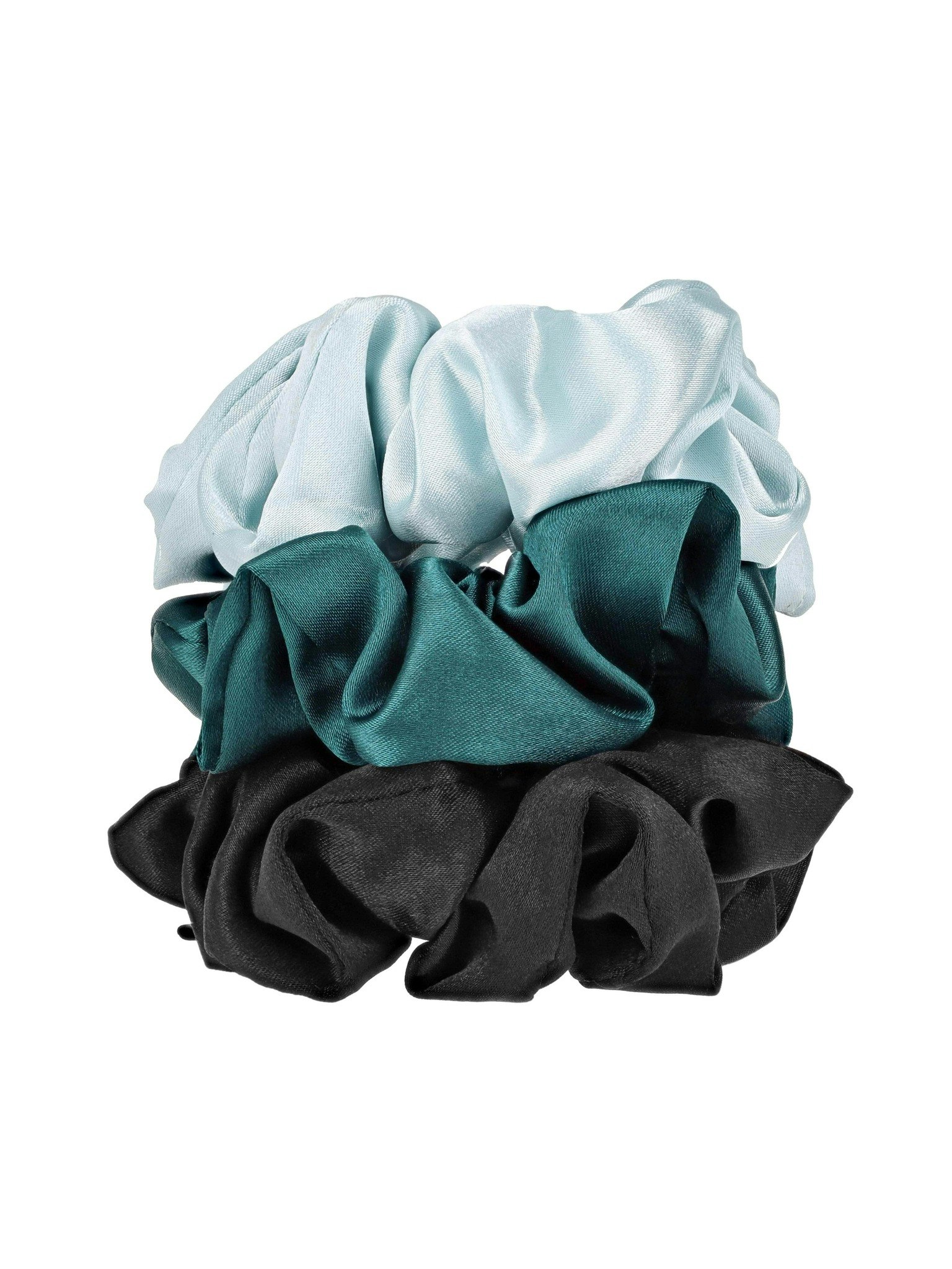 W7 Silky Knots Hair Scrunchies 3 Pack - Marine