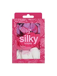 W7 Silky Knots Hair Scrunchies 3 Pack - Paisley