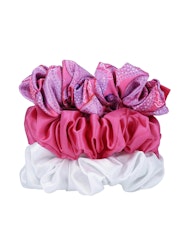 W7 Silky Knots Hair Scrunchies 3 Pack - Paisley
