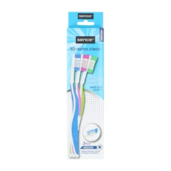 Sence Essentials - Tandborste Fresh 3D-Xtra Clean Medium 3-pack
