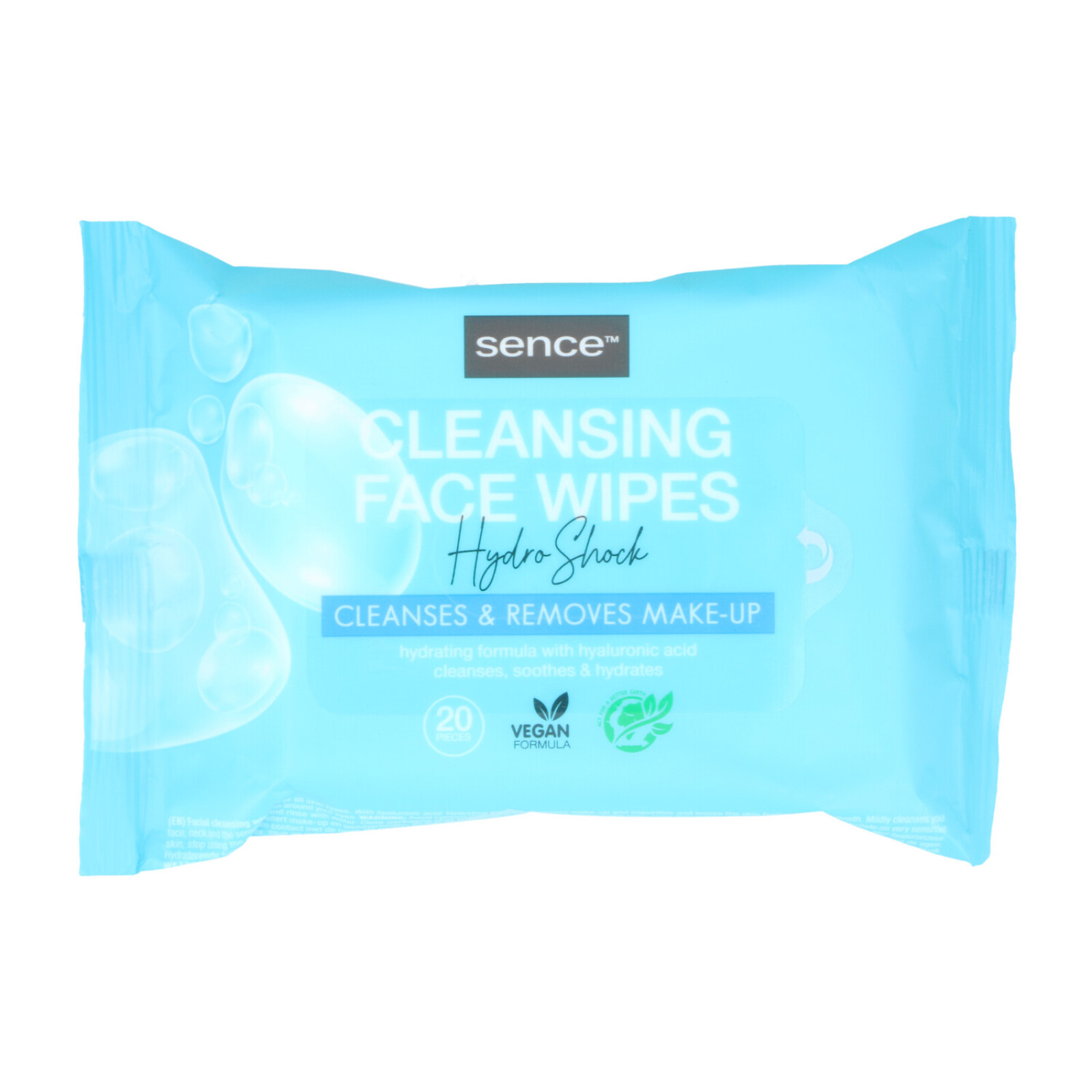 Sence Essentials - Cleansing Face Wipes Hydro Shock