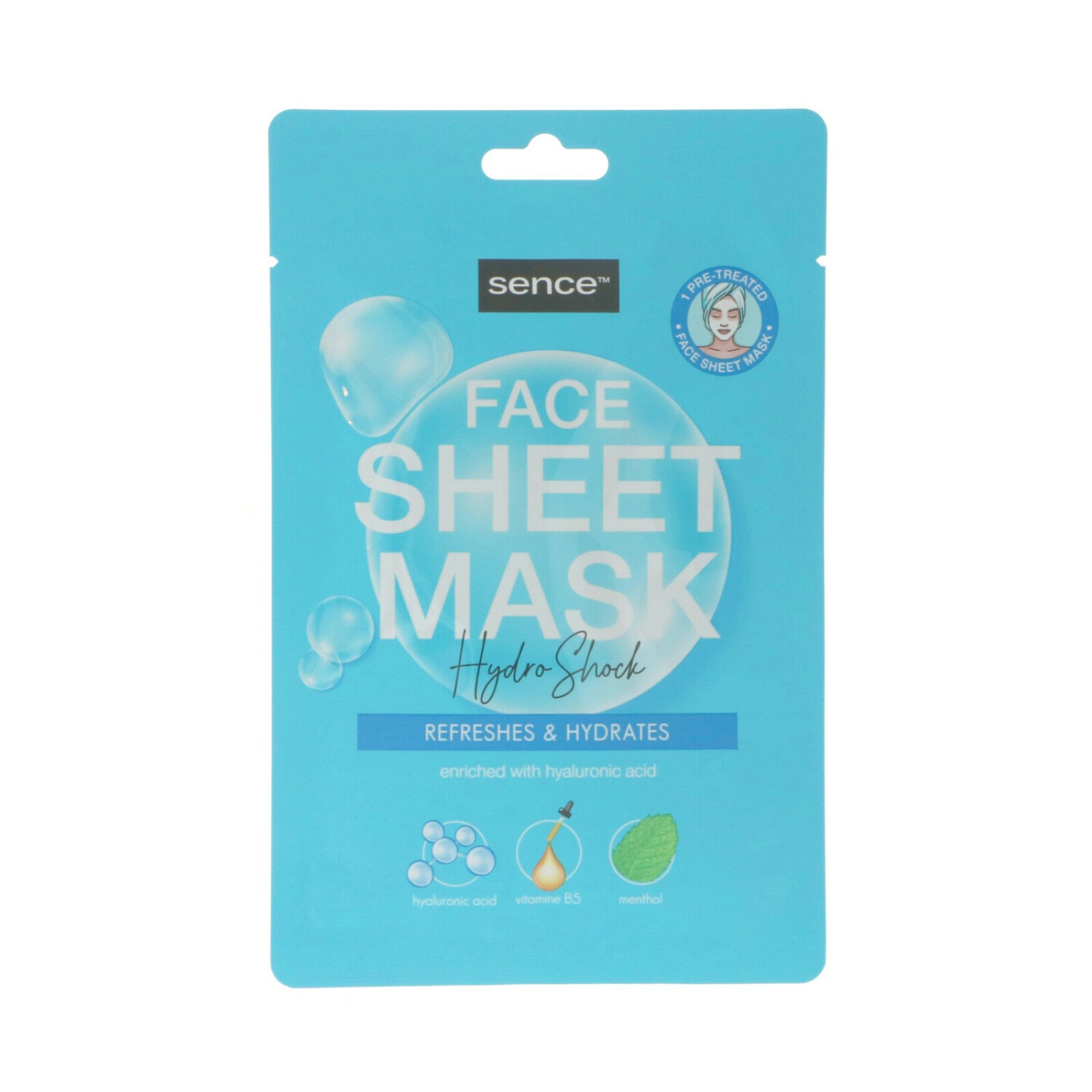 Sence Essentials - Facial Sheet Mask Hydro Shock