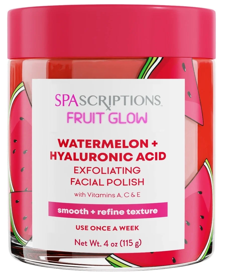 SpaScriptions - Fruit Glow Watermelom + Hyaluronic Acid Exfoliating Facial Polish