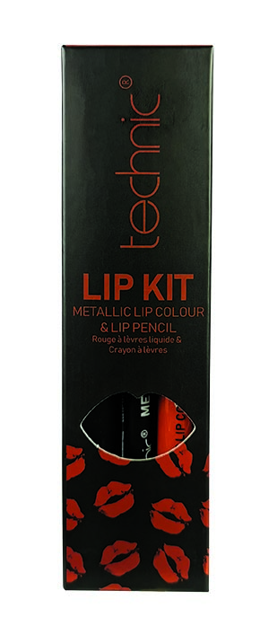 Technic Lip Kit Metallic Lipgloss & Lip Pencil - Spiced Pumpkin