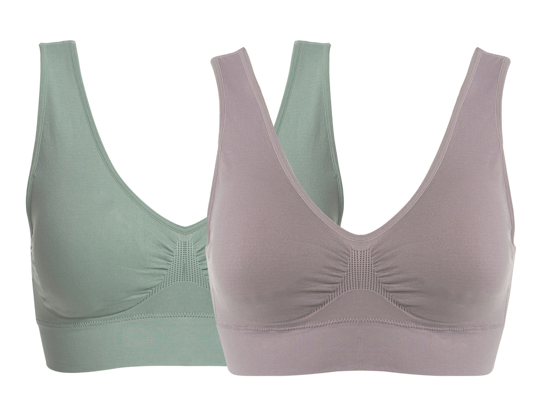 Emilia Seamless Soft Bra - Green