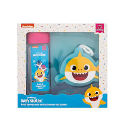 Baby Shark - Bath Sponge & Bubble Bath Set