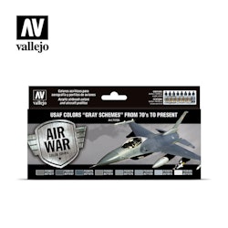 Vallejo USAF Colors Gray Schemes from 70`s to Present