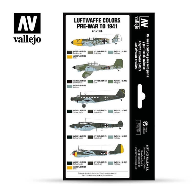 Vallejo Luftwaffe Pre-War to 1941