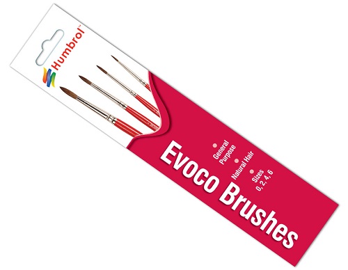 Humbrol Evoco Brush Pack 0,2,4,6