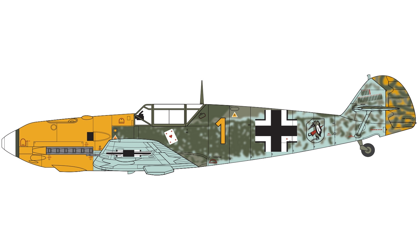 Airfix Messerschmitt Me 109E-4/E-01