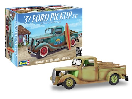 Revell 37 Ford Pickup with surfboard 2N1