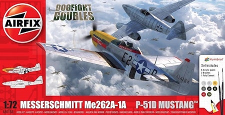 Airfix Messerschmitt Me 262A & P-51D Mustang Dogfight Giftset