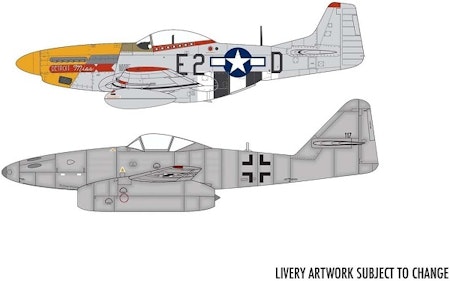 Airfix Messerschmitt Me 262A & P-51D Mustang Dogfight Giftset