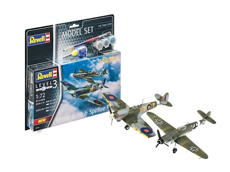 Revell Model Set Combat Set Bf109G-10 & Spitfire Mk.V