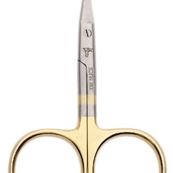 Dr Slick All Purpose Scissor 4"  Gold Loops Curved