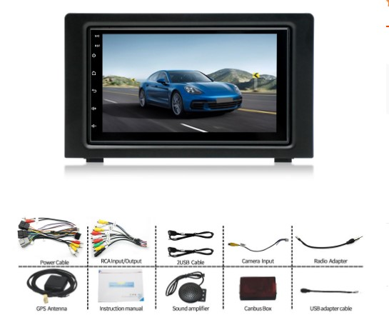 7"android 12  bilstereo  SAAB 9-3 (2007----2014) GPS WIFI carplay android auto blåtand rds Dsp RAM: 8GB , ROM: 128GB ,4G LTE