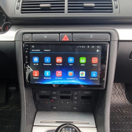 9"android 12 bilstereo  Audi  A4(2002--2007) gps wifi carplay android auto blåtand rds Dsp RAM:8GB,ROM:128GB,4G LTE