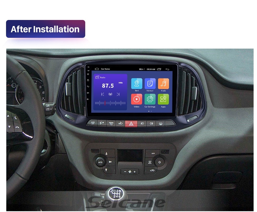 9" android 10, bilstereo  FIAT DOBLO (2015--2019) gps wifi carplay android auto blåtand rds Dsp  RAM:8GB, ROM:128GB  4G LTE