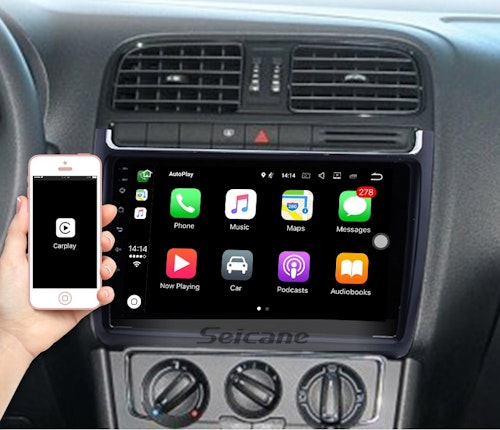 9" android 13 bilstereo VW polo ( 2008--2020) gps wifi carplay android auto blåtand wifi  rds Dsp RAM:4GB,ROM: 64GB  4G  LTE