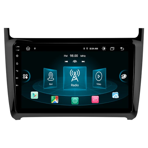 9" android 13 bilstereo VW polo ( 2008--2020) gps wifi carplay android auto blåtand wifi  rds Dsp RAM:8GB,ROM: 128GB  4G  LTE