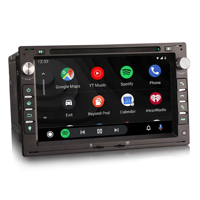7"android12 bilstereo dvd spelare VW SHARAN (1998 to 2009) gps wifi carplay android auto blåtand rds Dsp RAM:iGB,  ROM: 128 GB, 4G LTE
