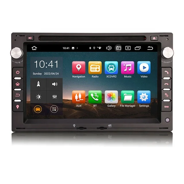7"android12 bilstereo dvd spelare VW SHARAN (1998 to 2009) gps wifi carplay android auto blåtand rds Dsp RAM:8GB,  ROM: 128 GB, 4G LTE