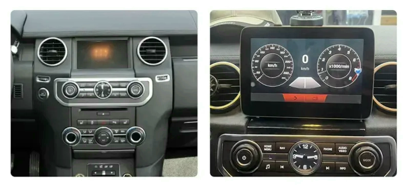 8.4" bilstereo  Land Rover Discovery  4 ( 2010----2016) GPS wifi carplay android auto blåtand rds Dsp RAM:8, ROM: 128GB, 4G LTE