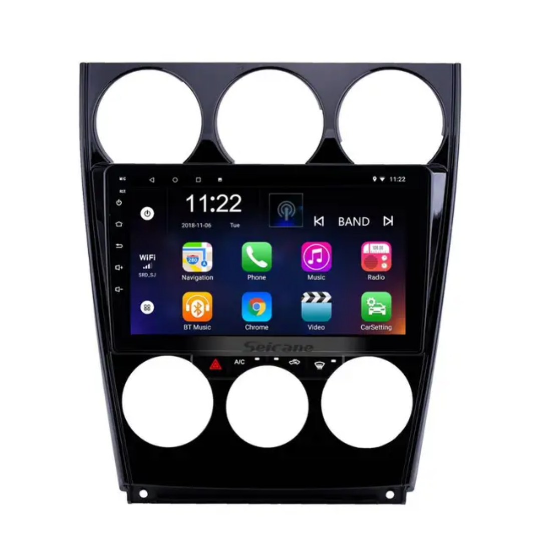 9"android 13 bilstereo  Mazda 6 ( 2003---2015) gps wifi carplay android auto blåtand rds Dsp RAM:2GB, ROM: 32GB, 4G LTE