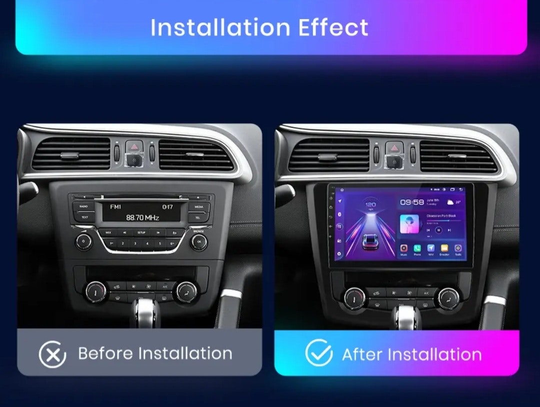 9"android 13,bilstereo Renault kadjar ( 2015--2019)gps wifi carplay android auto blåtand rds Dsp RAM:8GB, ROM: 128GB  ,4G LTE