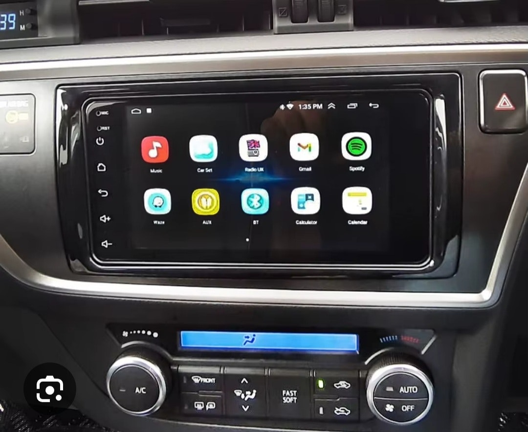 9"android 13. Bilstereo Toyota Auris ( 2013--2015) gps wifi carplay android auto blåtand rds Dsp RAM: 8GB, ROM: 128GB  4G LTE
