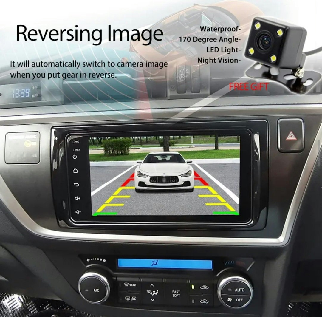 9"android 13. Bilstereo Toyota Auris ( 2013--2015) gps wifi carplay android auto blåtand rds Dsp RAM: 8GB, ROM: 128GB  4G LTE