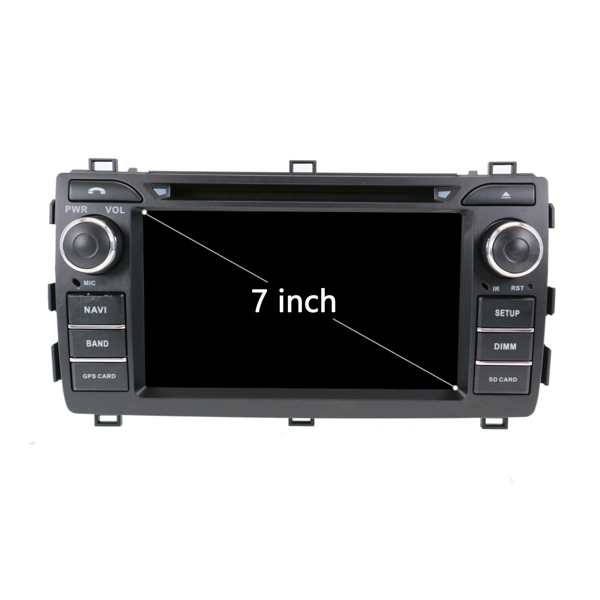 7"android 13,bilstereo  dvd-spelare Toyota Auris ( 2013-2015) gps wifi carplay android auto blåtand rds Dsp RAM: 8GB,Rom:128GB  4G LTE