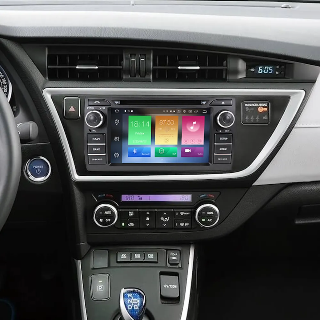 7"android 13,bilstereo  dvd-spelare Toyota Auris ( 2013-2015) gps wifi carplay android auto blåtand rds Dsp RAM: 8GB,Rom:128GB  4G LTE
