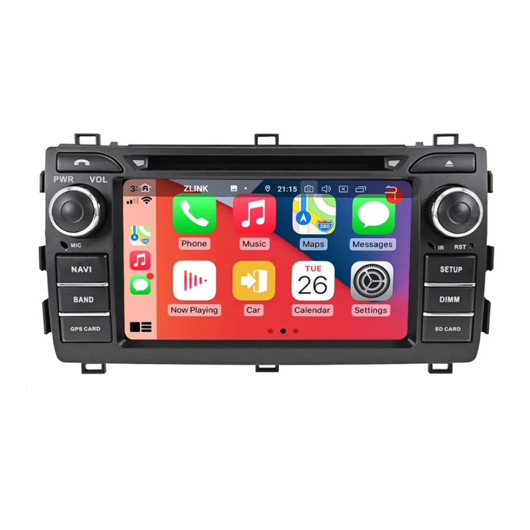 7"android 13,bilstereo  dvd-spelare Toyota Auris ( 2013-2015) gps wifi carplay android auto blåtand rds Dsp RAM: 8GB,Rom:128GB  4G LTE