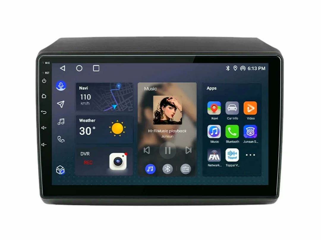 9"android 13. Bilstereo Fiat Ducato 3 (2011-2022 )gps wifi carplay android auto blåtand rds Dsp RAM:4GB. ROM: 64GB 4G LTE