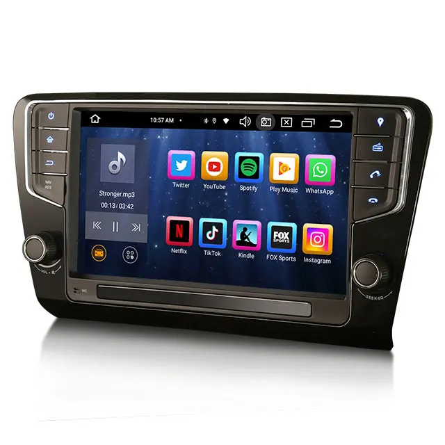 9" android 14" bilstereo SKODA Octavia MK III (2014~2018)  gps wifi carplay android auto blåtand rds Dsp RAM:8GB, ROM: 128GB, 4G LTE,wifi