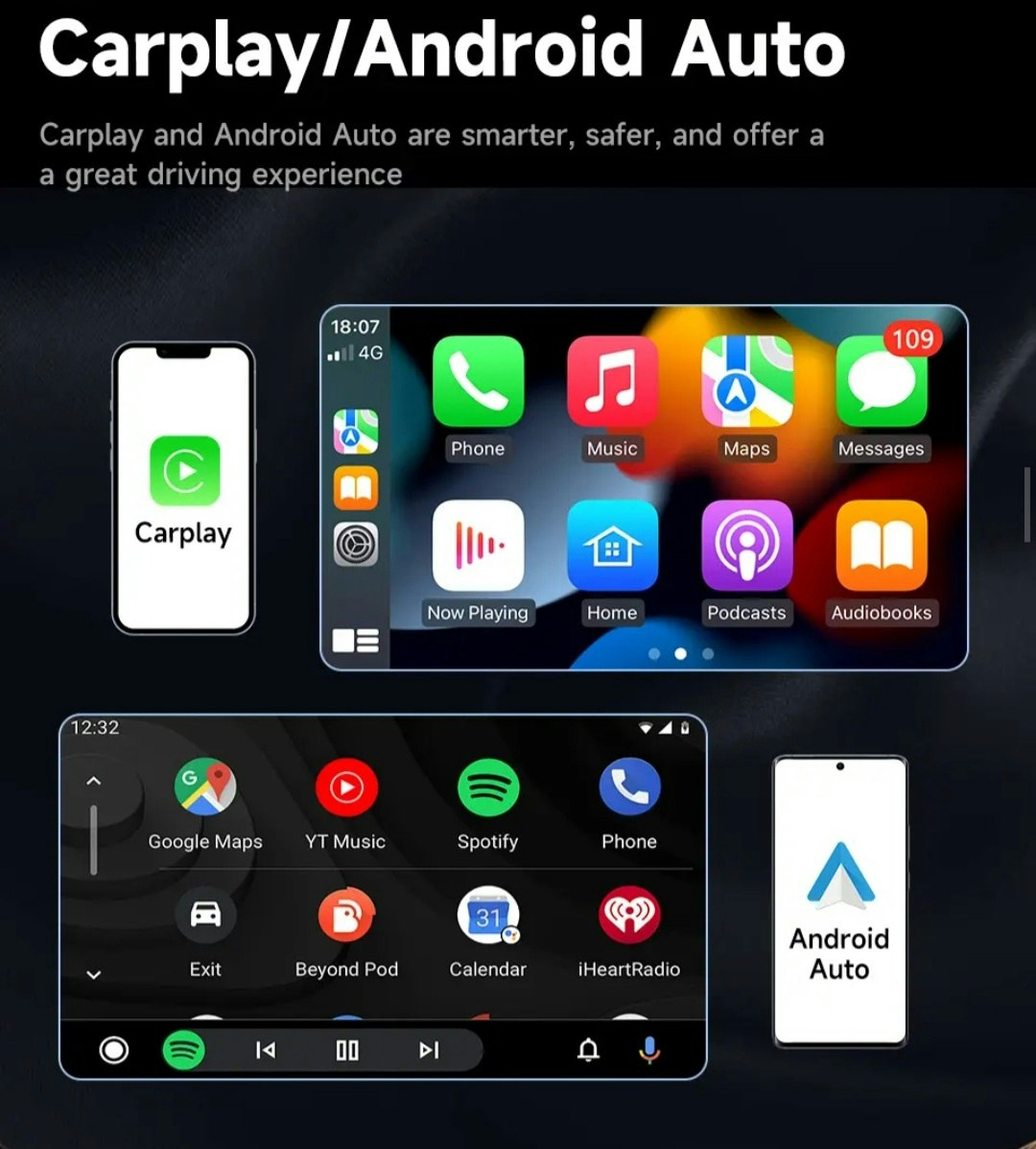 7" android 14 Bilstereo  Dvd-spelare Seat Leon( 2013--2017) gps wifi carplay android auto blåtand rds Dsp RAM : 8GB, ROM : 128GB, 4G LTE, wifi