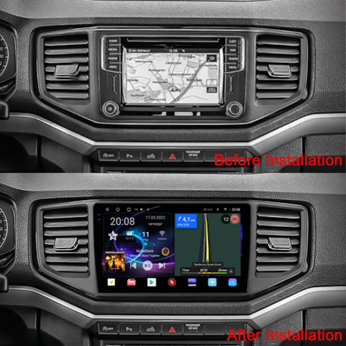 9"android 12, android bilstereo  VW Amarok ( 2016--2020) gps wifi carplay android auto blåtand rds Dsp RAM: 6GB,  ROM : 128GB,  4G LTE
