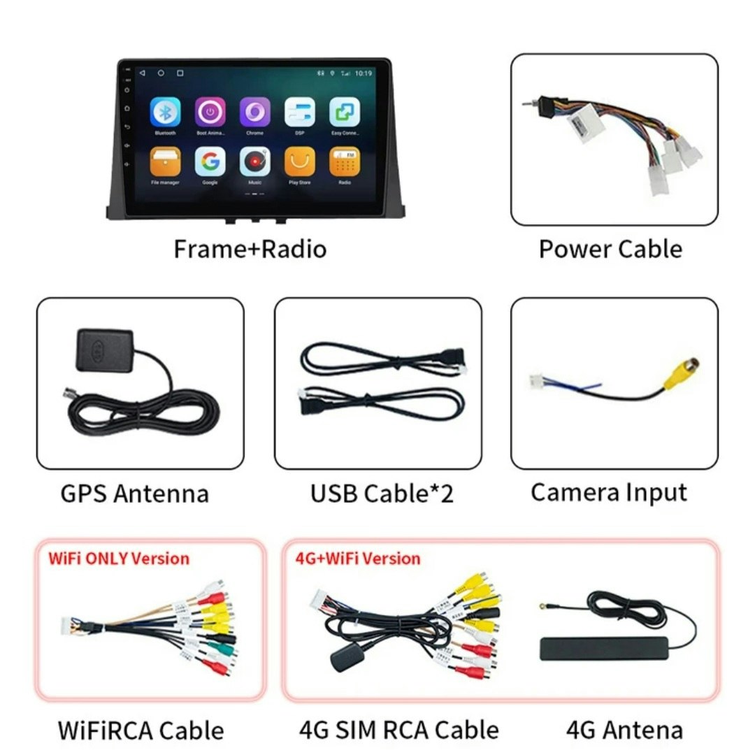 9"android 13. Bilstereo  Citroen Berlingo  ( 2018-2024)gps wifi carplay android auto blåtand rds Dsp RAM: 8GB,ROM: 256GB, 4G LTE