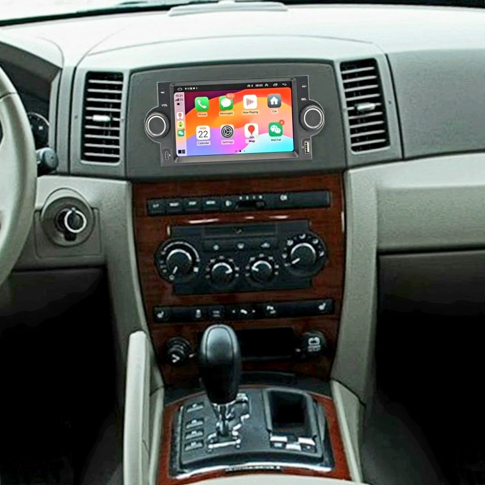 Kopia 6.2"android15  Bilstereo   Dodge RAM 1500/ 2500/ dodge charger/ dodge magnum( 2006--2008) gps carplay android auto blåtand rds Dsp RAM: 4GB, ROM: 64GB wifi
