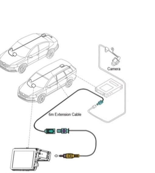 Audi original backkamera till  RCA adapter
