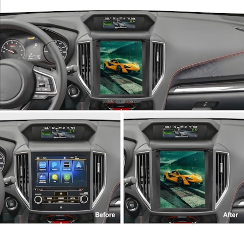 9.7" Android 13, bilstereo Subaru Forester  (2015--2019) gps wifi carplay android auto blåtand rds Dsp RAM:2GB,ROM:64GB